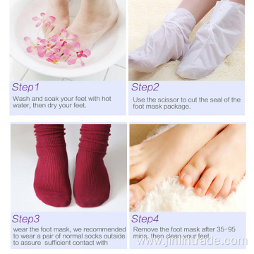 Wholesales Moisturizing Footmask Socks Lavender Feet Peeling